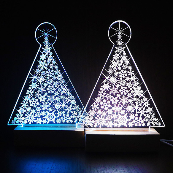 60cm クリスマス ツリー プリライトクリスマスツリー 雪粉 LEDライト yifan579-1.jpg