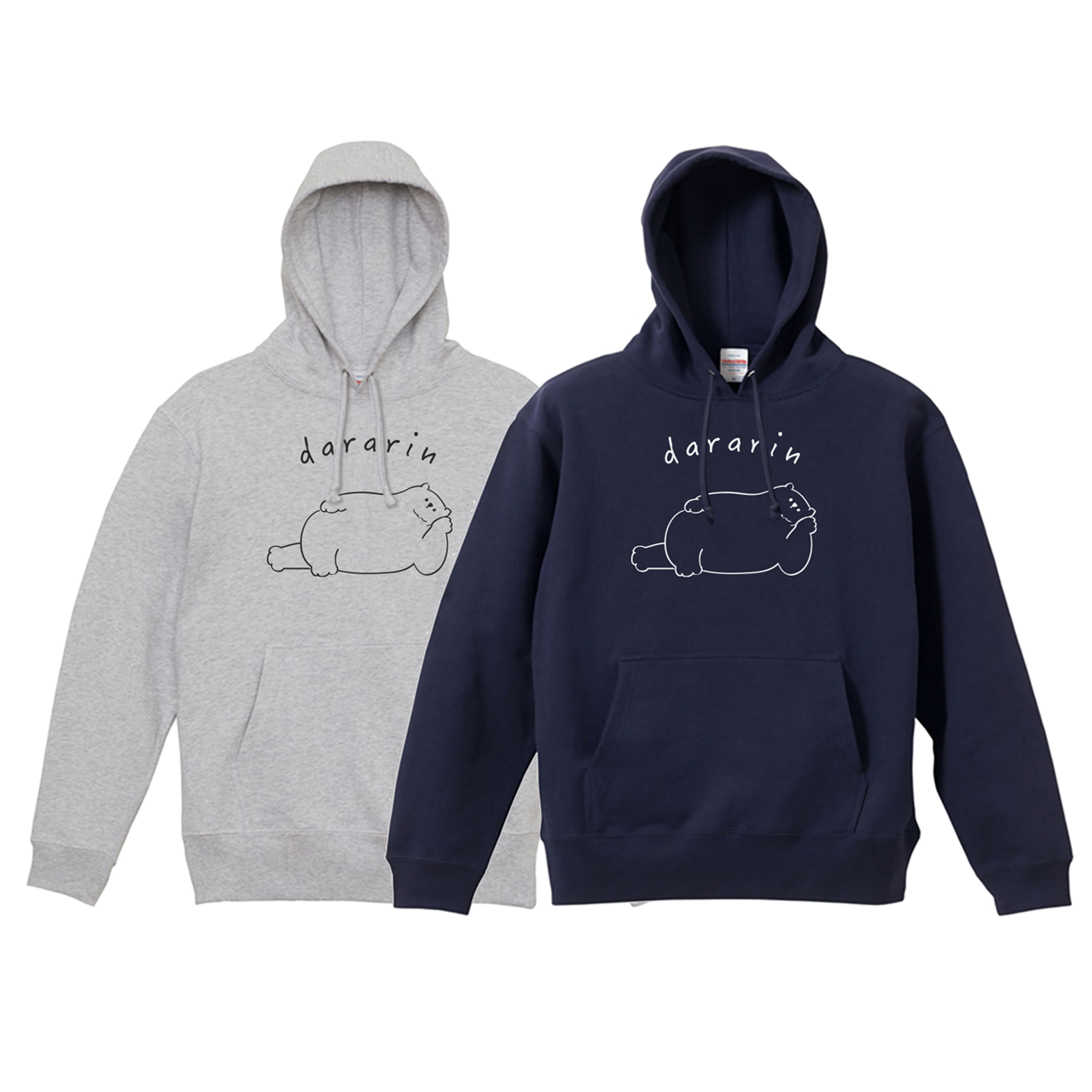だらりんシロクマさん スウェットパーカー