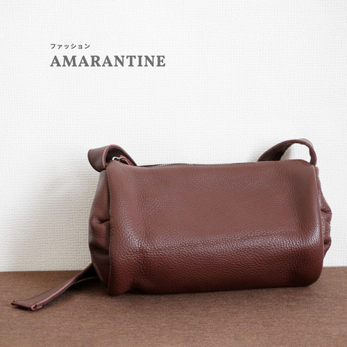 ソフトな牛革ショルダーバッグ斜め掛けポシェトバッグ軽量 ショルダー