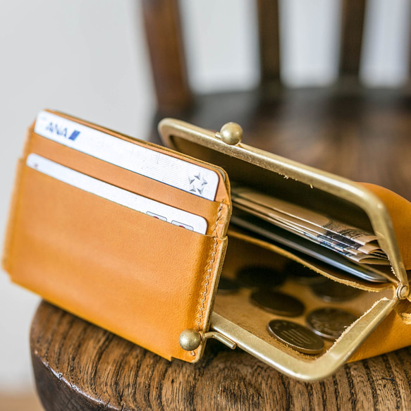 成人可調式扣式皮夾 / 灰黑色 第11張的照片