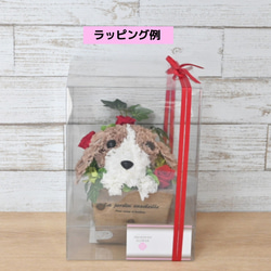 フラワーペット【ダックスフンド】プリザーブドフラワー ペット 犬 花 母の日 誕生日 お供え カーネーション 12枚目の画像