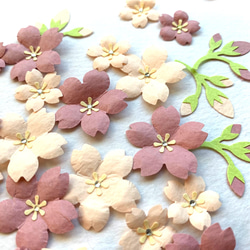 桜とつぼみのペーパーパーツ 4枚目の画像