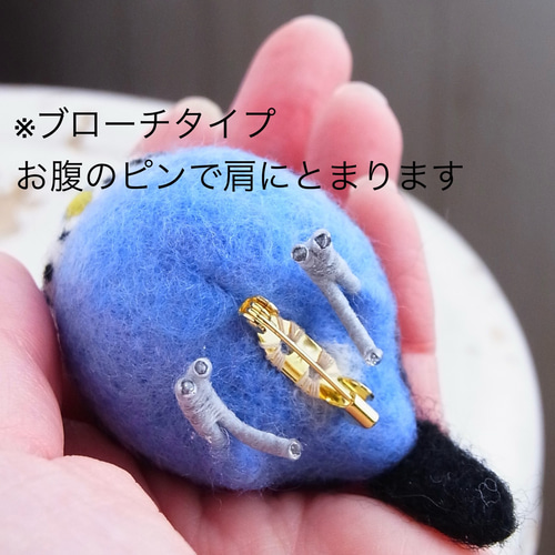 瞳うるるんコザクラインコ ノーマル ブローチor手乗り オーダーメイド