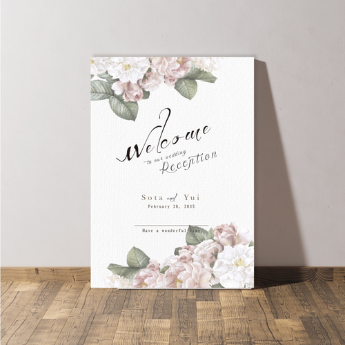 ウェルカムボード【A4～A1ポスタ―/パネル/キャンバス/アクリル板/木