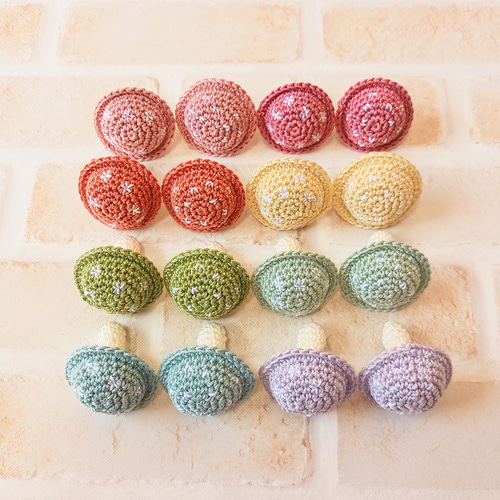 受注生産☆送料無料】ファンシー＆ポップ☆キノコのあみぐるみ