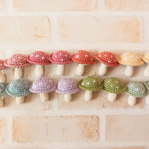 受注生産☆送料無料】ファンシー＆ポップ☆キノコのあみぐるみ