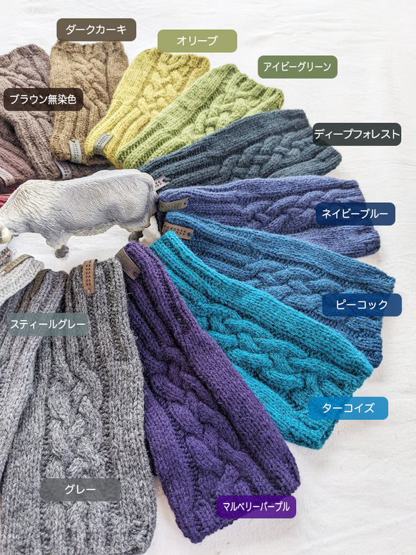 【特集掲載】カシミヤ級の肌触り♡ヤク100%の指なし手袋／ハンドウォーマー 6枚目の画像