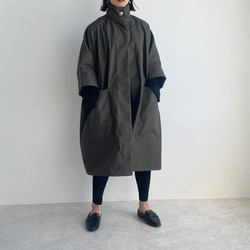 ハイネックコート(khaki) 10枚目の画像