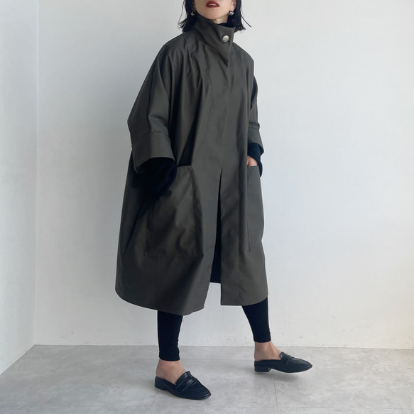 ハイネックコート ハイネックコート(khaki) その他トップス MELUMO 通販 8194050