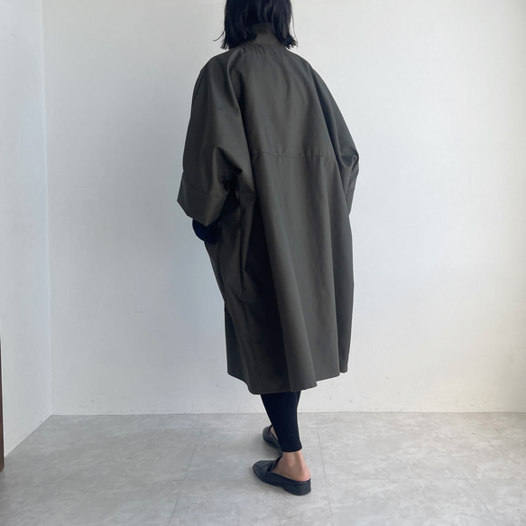 ハイネックコート(khaki) 12枚目の画像