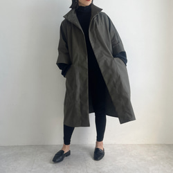 ハイネックコート(khaki) 8枚目の画像