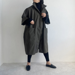 ハイネックコート(khaki) 6枚目の画像