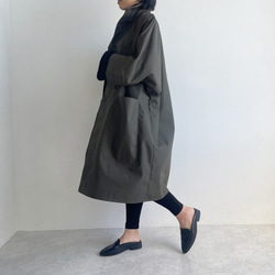 ハイネックコート(khaki) 9枚目の画像