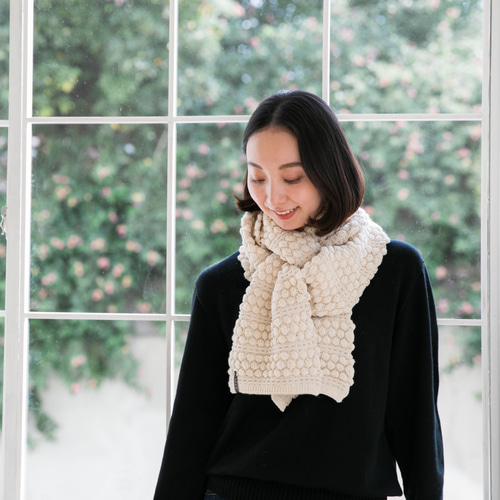 特集掲載】ぽこぽこ模様のマフラー マフラー ノグチニット 通販