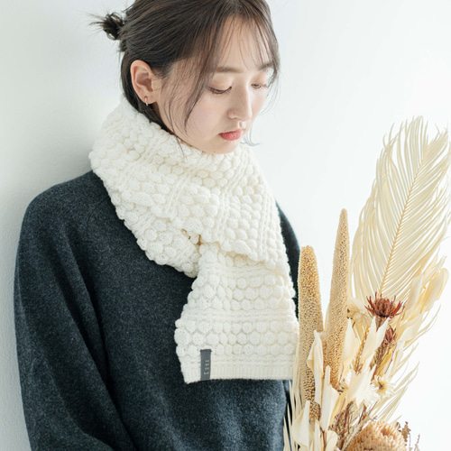 特集掲載】ぽこぽこ模様のマフラー マフラー ノグチニット 通販