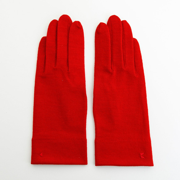 包郵【100%羊毛手套】108激情紅/讓你的雙手看起來美麗的手套 第4張的照片