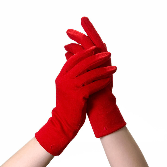 包郵【100%羊毛手套】108激情紅/讓你的雙手看起來美麗的手套 第6張的照片