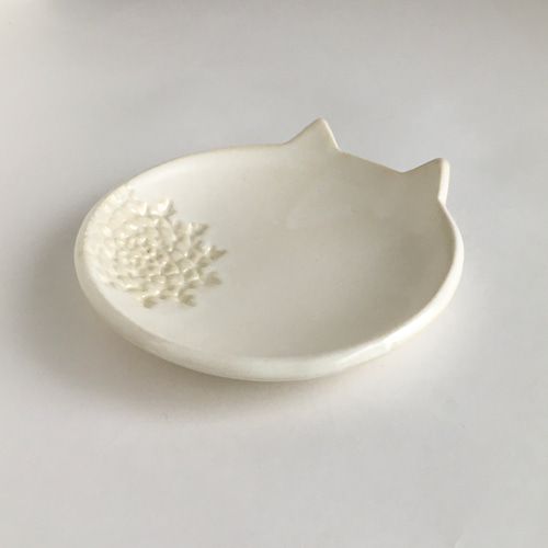 猫のうつわ「白猫・三毛猫・ハチワレ猫小皿」小皿3個セット 中