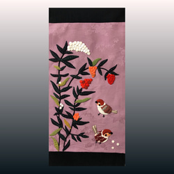 押し絵、タペストリー、「干支の花嫁」 キット】鶴と梅花タペストリー【押し絵】【古布】 キット 和小物