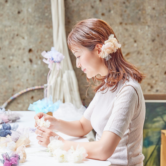 キュート&カジュアルなおしゃれヘアクリッブ♥️✨ハンドメイド✨