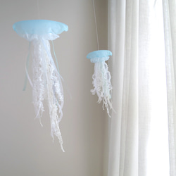 [Seasonal limited]  Jellyfish mobile white set 第4張的照片