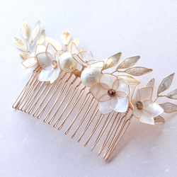 Thunberg spirea (Snow willow) branch — hair comb 第6張的照片