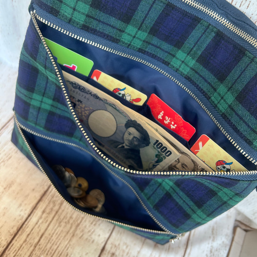 コインスルー お財布バック お財布機能 ショルダーバック
