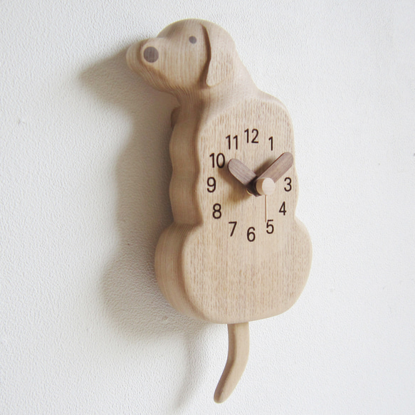 ラブラドール　振り子掛時計 3枚目の画像