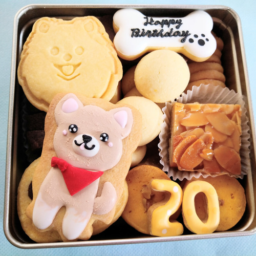 オーダーページ5/21クッキー缶わんこB 限定パネルハンドメイド