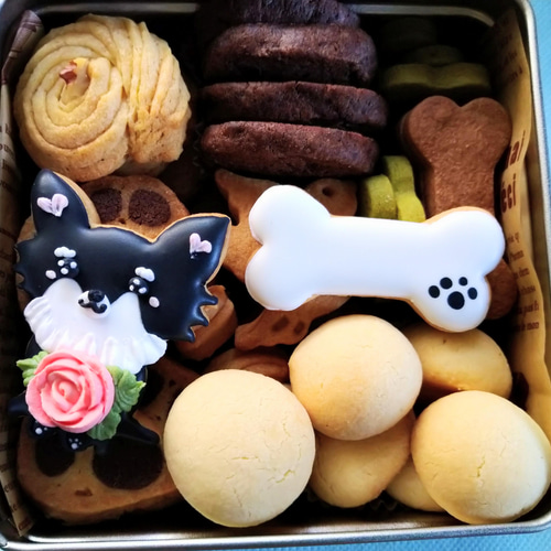 オーダーページ5/21クッキー缶わんこB 限定パネルハンドメイド