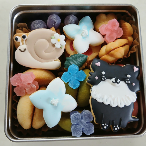 オーダーページ5/21クッキー缶わんこB 限定パネルハンドメイド