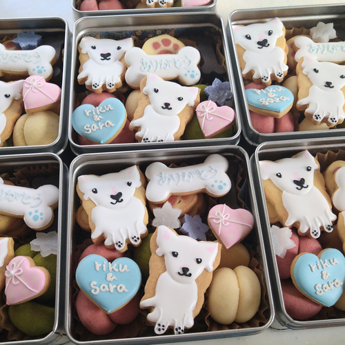 オーダーページ5/21クッキー缶わんこB 限定パネルハンドメイド