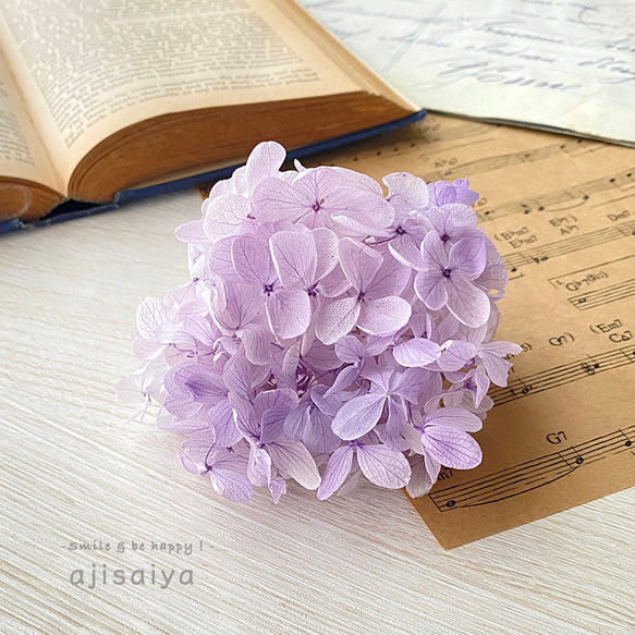 ピラミッドあじさい すみれパープル こわけ 【 プリザーブドフラワー