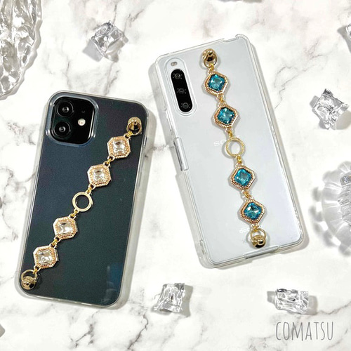 名入れ♡キラキラホワイトカラフルシェル✨ポップソケット付き♡スマホカバー✨ 名入れ♡キラキラホワイトカラフルシェル✨ポップソケット付き
