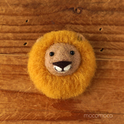 羊毛フェルト　ホワイトライオン　置　ハンドメイド 羊毛フェルトライオンの通販 | iichi 日々の暮らしを心地よく