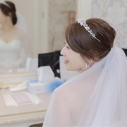 花嫁 結婚式 パール ハートラ 挙式 ウエディング クラシカル