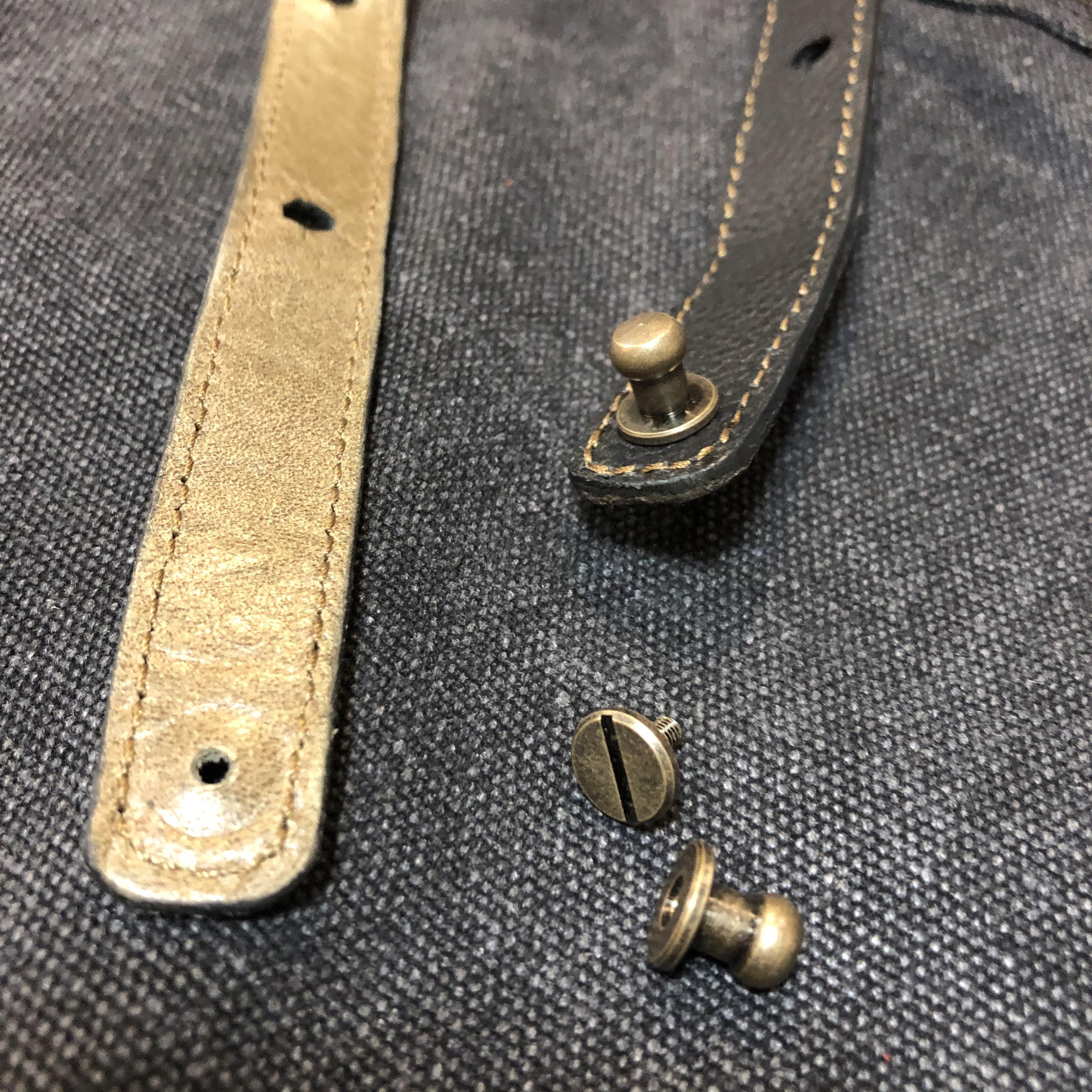 TYPE-3PU　サロンエプロン　８号ビンテージ帆布　レザーストラップ　パープル キャンプ　バーベキュー