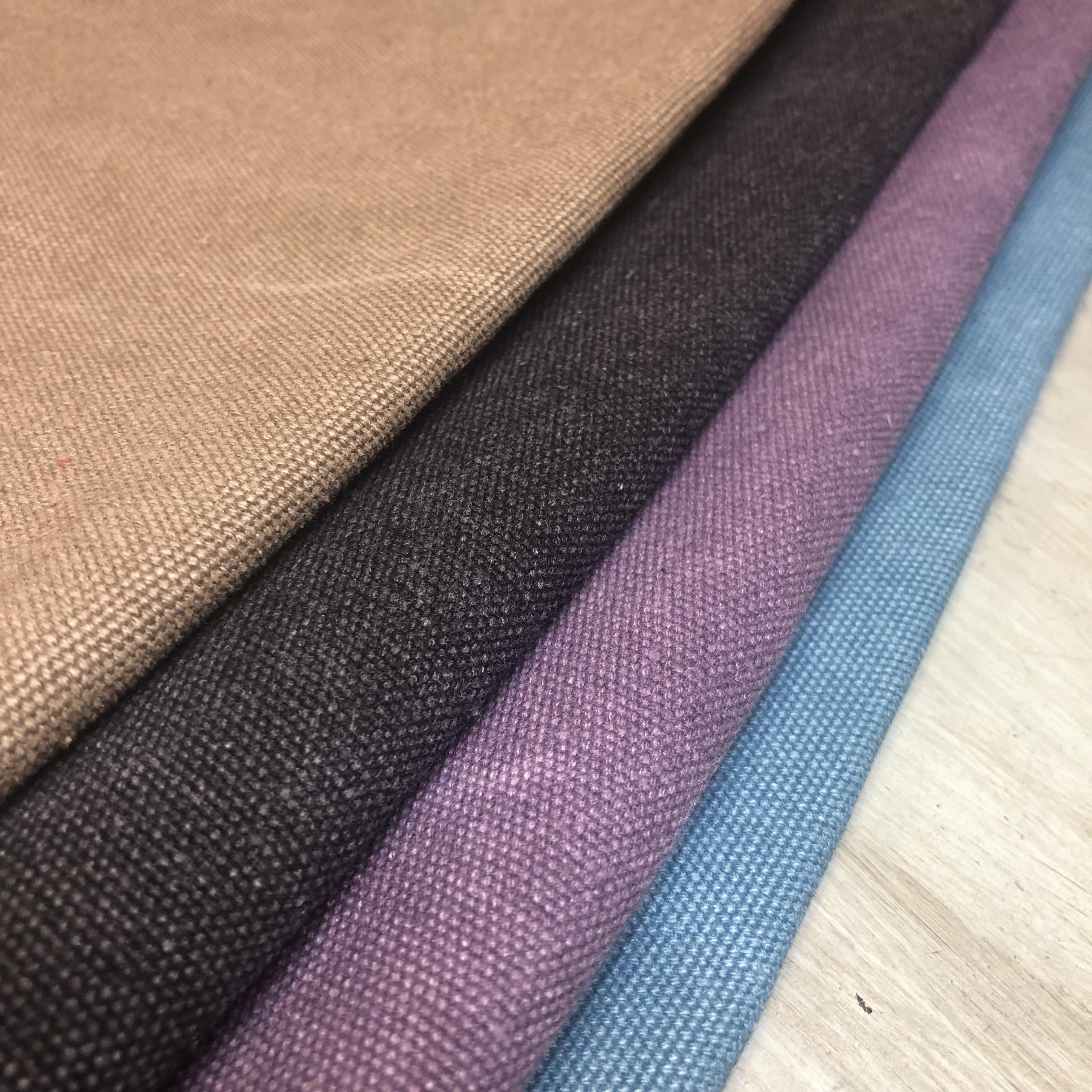 TYPE-3PU　サロンエプロン　８号ビンテージ帆布　レザーストラップ　パープル キャンプ　バーベキュー