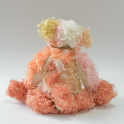 本格的なクラシカル テディベア カラフルパッチワーク ドイツ製モヘア　クリスマスギフト 15枚目の画像