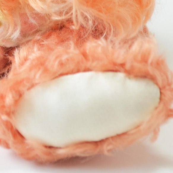 本格的なクラシカル テディベア カラフルパッチワーク ドイツ製モヘア　クリスマスギフト 13枚目の画像