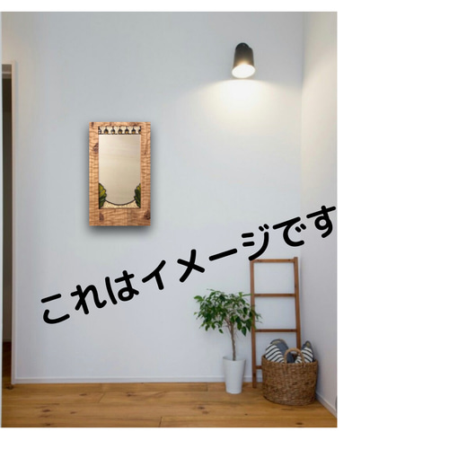 一点物】鏡 ミラー 木枠 昭和 レトロ ドレッサー・ミラー・鏡台 山小屋