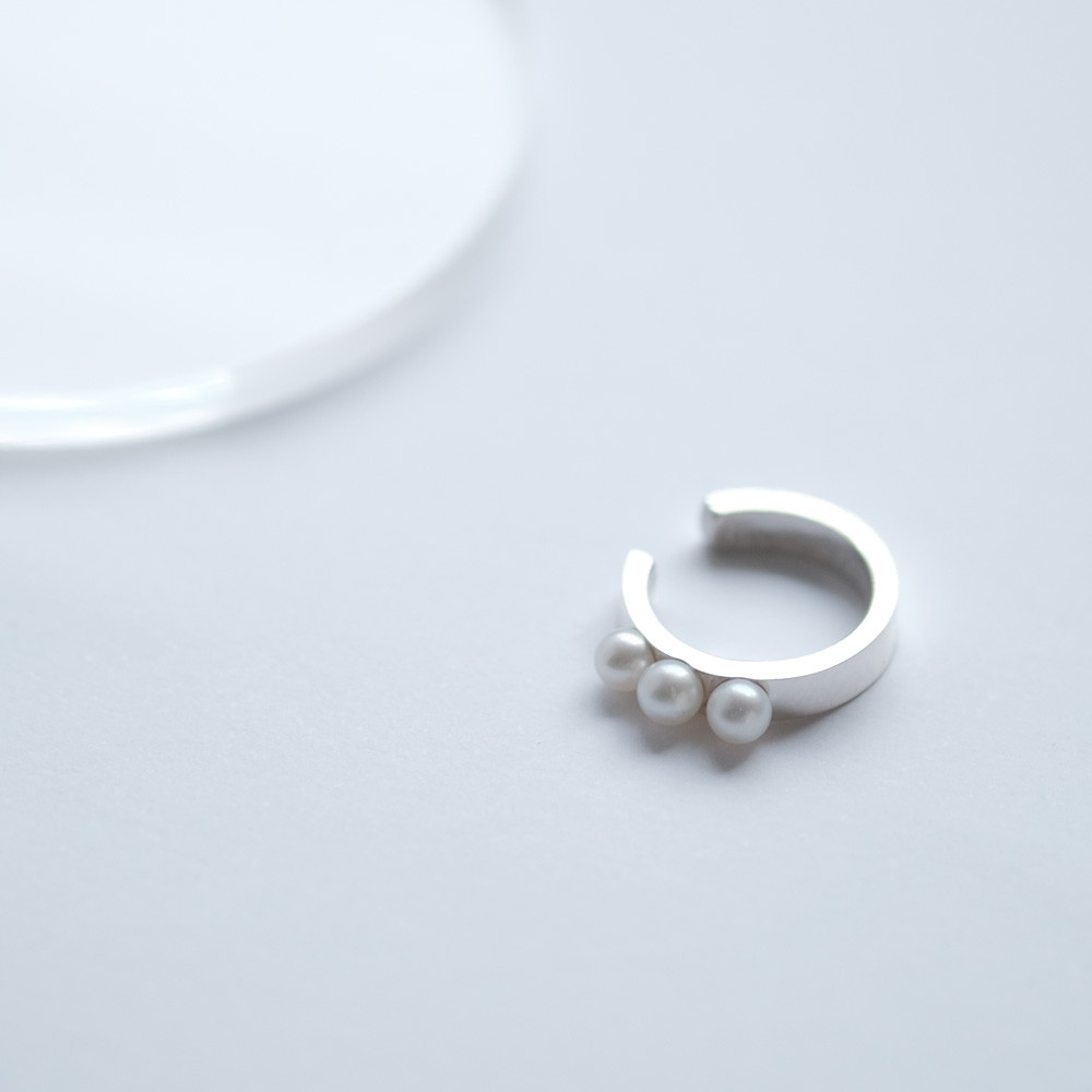 パール イヤーカフ シルバー925