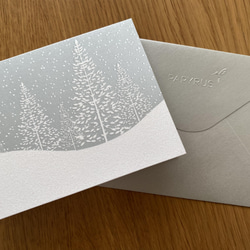 新商品♪PAPYRUS！『キラキララメの雪が降る　素敵なクリスマスカード』 6枚目の画像