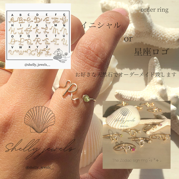 星座リング 星座 名前入りアクセサリー ネームアクセサリー 名前入り