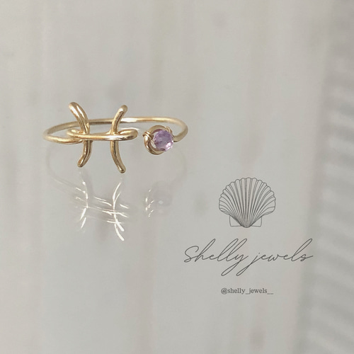 星座リング 星座 名前入りアクセサリー ネームアクセサリー 名前入り