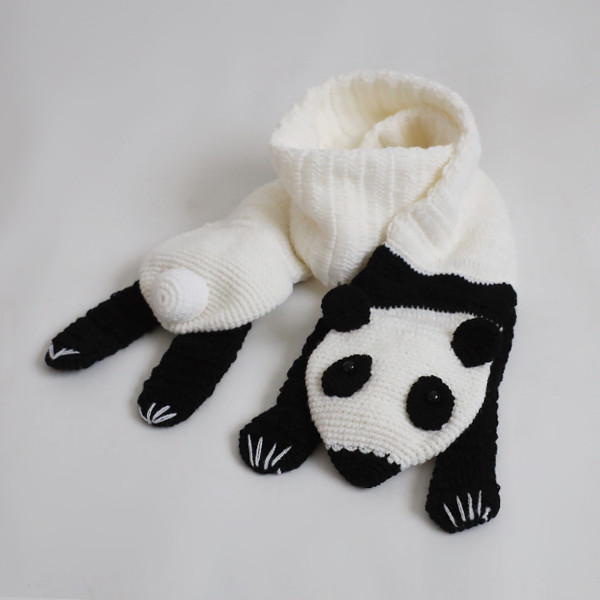 最終ＳＡＬＥ　パンダ　PANDA　熊猫　アニマル マフラー　ロング　E70A