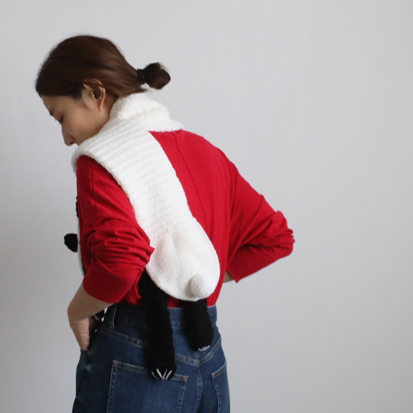 最終ＳＡＬＥ　パンダ　PANDA　熊猫　アニマル マフラー　ロング　E70A