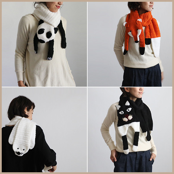 最終ＳＡＬＥ　パンダ　PANDA　熊猫　アニマル マフラー　ロング　E70A