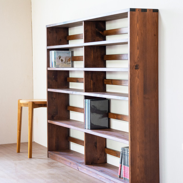 CD・DVDラック5段／ブラウン 棚・シェルフ・ラック SG工房 通販