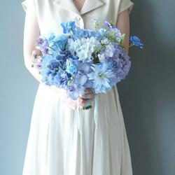 ブーケ アーティフィシャルフラワー 【秋のピンククラッチブーケ】胡蝶